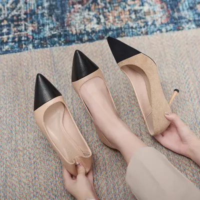 CHANEL STYLE SINGLE SHOES
